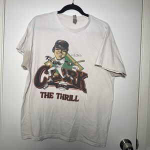 Vintage San Francisco Giants Will Clark 80s Caricature Gildan Large T Shirt-READ